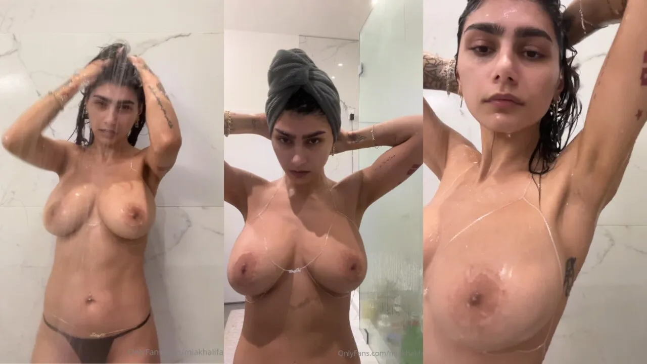 Mia Taking Bath In Bathroom